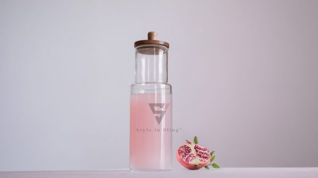 Glass Carafe with Wooden Lid - Style In Bling