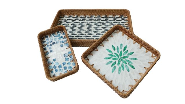 Rattan Rectangle Tray