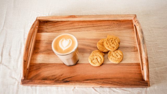 TEAK WOOD LARGE TRAY
