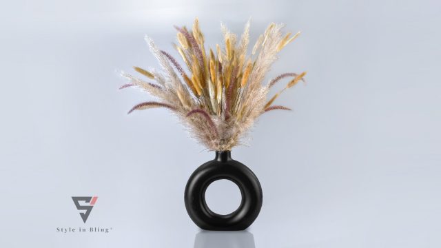 HANDMADE CERAMIC VASE BLACK