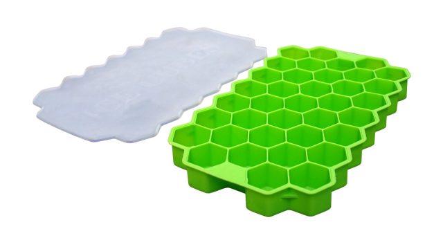 Honeycomb Ice Cube Tray with Lid