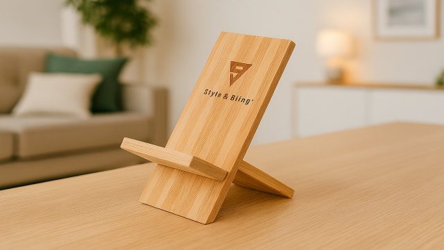 Bamboo Mobile Phone Stand