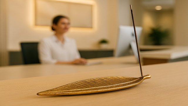 Gold Aluminum Incense Stick Holder