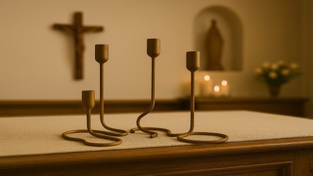 Iron Candle Stick Holder